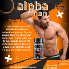 ALPHAMAN MEJORA LA DISFUCION ERECTIL - SEXSHOP PLAZA NORTE.